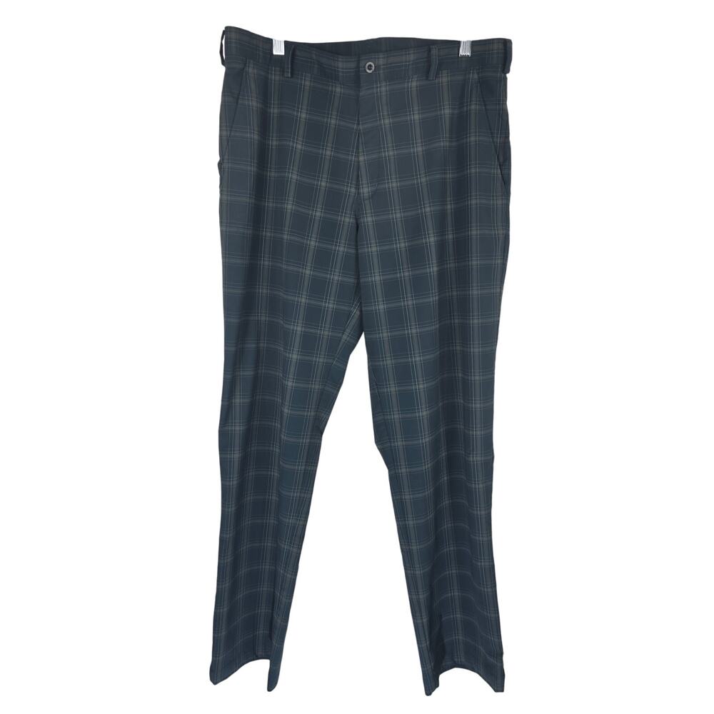Nike Golf Dry Fit Men's Slate Gray Plaid Golf Pants 36W x 34L